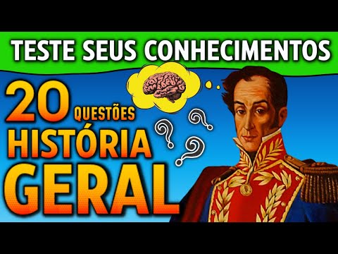 QUIZ DE HISTÓRIA GERAL #1 l VÍDEOQUIZ COM 20 PERGUNTAS PARA TESTAR SEUS  CONHECIMENTOS! 