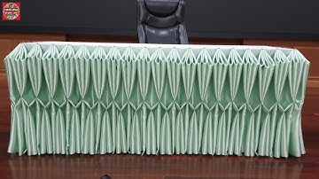 DIY 24 Elegant Cloth Decoration Table skirting Easy design Thai style @THAILAND STORY LIFE