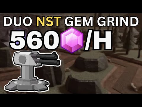 The BEST Duo NST Gem Grind | 560/H Turret Strat | Tower Defense Simulator