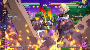 DBFZ A18, ssj Goku, Tien - goku lvl 3 oki + Tien double super reminder