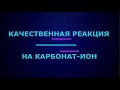 Качественная реакция на карбонат-ион I ЕГЭ по химии