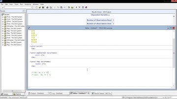 SAS - Simple Linear Regression