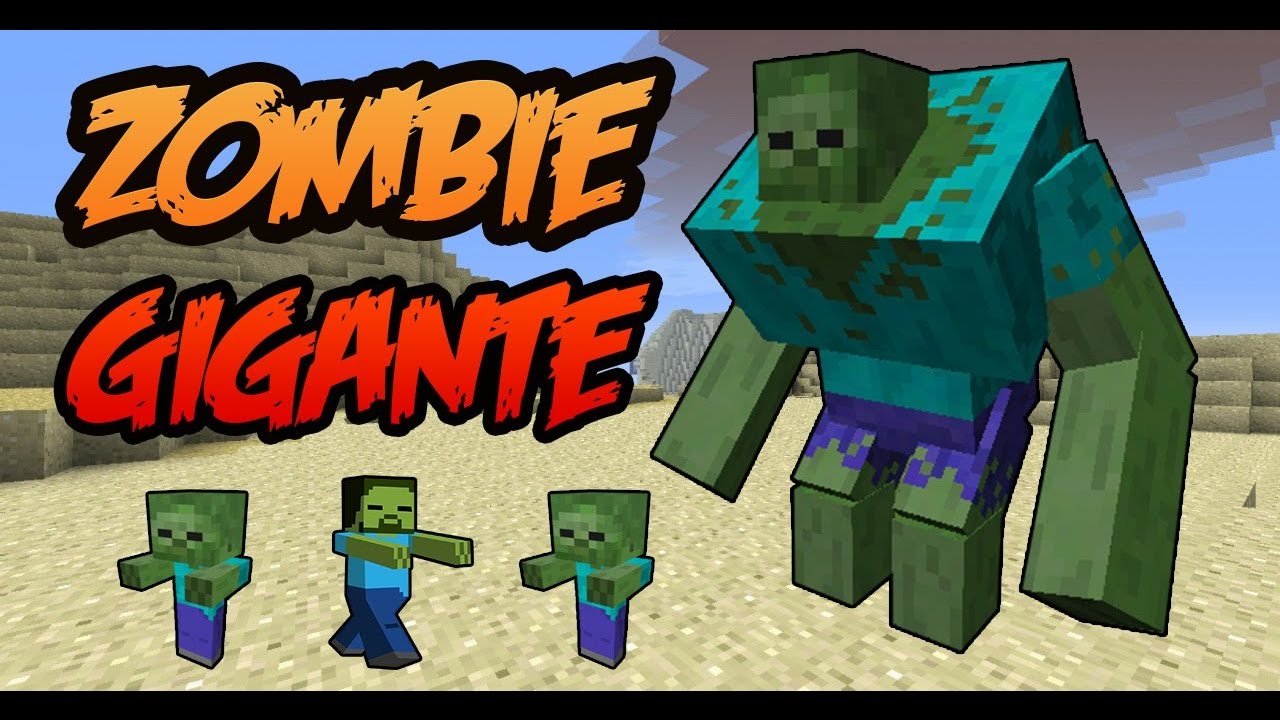MINECRAFT 1.8 | COMO HACER UN ZOMBIE GIGANTE-COMO CREAR UN ZOMBIE