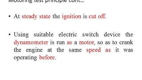 Frictional Power measurement of IC Engines - Part II
