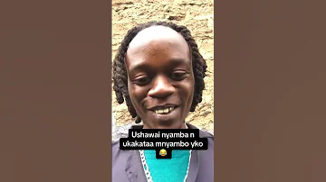 Ushai Nyambu Na Ukakataa Mnyambo Ni Yako Comedy Funny Funniestvideo Comedian 