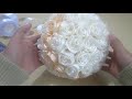 CARA MEMBUAT BUKET BUNGA DARI PITA SATIN UNTUK AKAD NIKAH l HOW TO MAKE WEDDING SATEEN BOUQUET