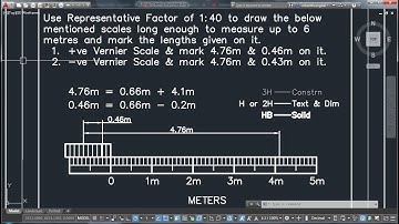 L03 - Vernier Scale Concept & Drafting of sample problem | Engineering Graphics with AutoCAD