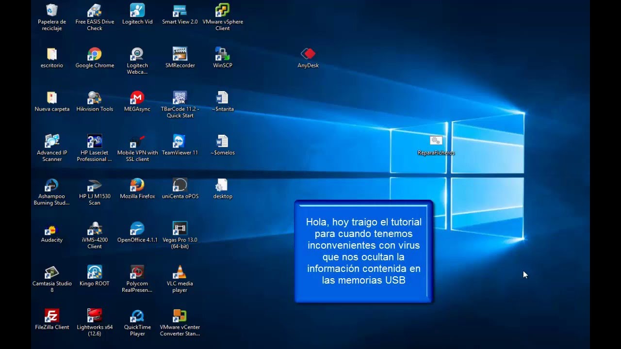 Solucion Archivos ocultos USB - YouTube