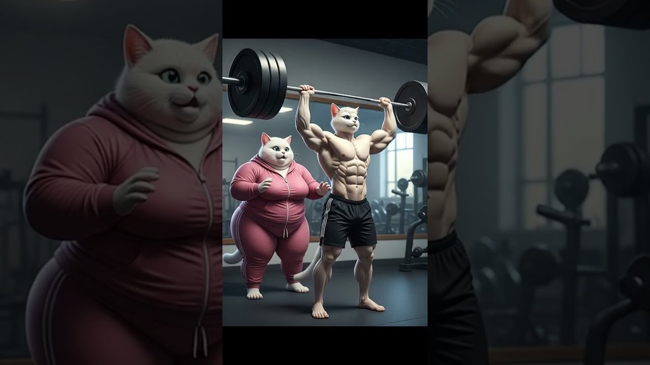 Cat Love Story | Cat Fitness Transformation 