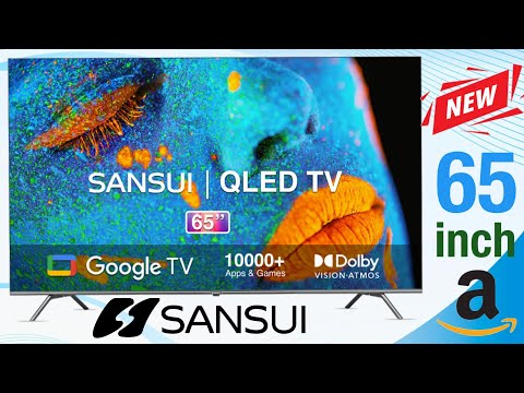 SANSUI 165 cm (65 inches) 4K Ultra HD Smart QLED Google TV JSW65GSQLED | Sansui Qled smart tv