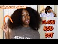 Flexi Rod Set on Blown Out Hair | Horseshoe Method?