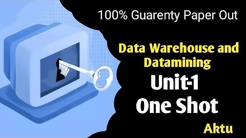 Data Warehouse and Data Mining Unit-1 (one shot) || Btech AKTU ||Achieving Goals