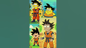 Goku Reimagined in 4 Cartoon Styles! (Bonus Animation at the End 👀)