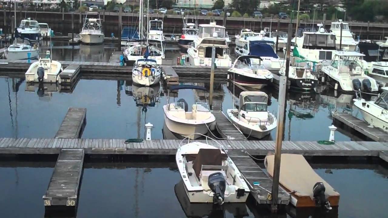 the problems of putting a boat into a slip dock - youtube