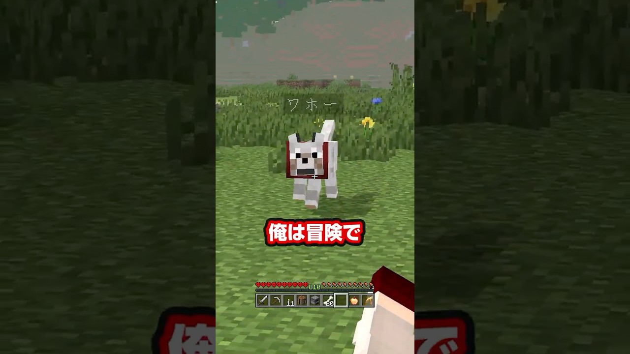 相棒のワンちゃんが偽物かもしれない… #マイクラ #マインクラフト #minecraft #shorts