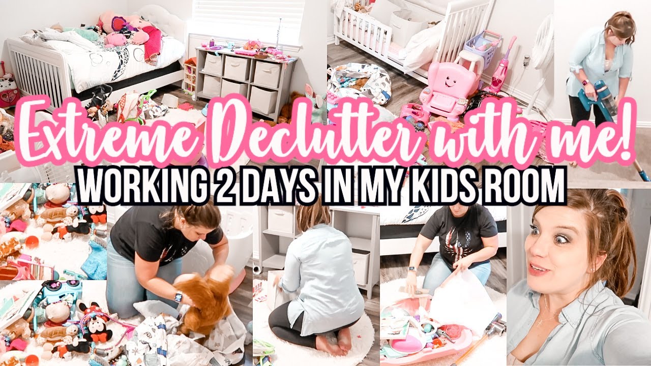 EXTREME DECLUTTER KIDS TOYS ORGANIZATION | KIDS ROOM CLEAN WITH ME ...