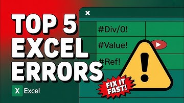 7. Top 5 Common Excel Mistakes to Avoid | Clean & Error-Free Spreadsheets |Errors in Microsoft Excel