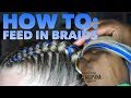 Feed In Braids on Straight Hair