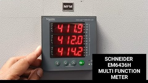 How to Set Parameters in Schneider EM6436H MFM.