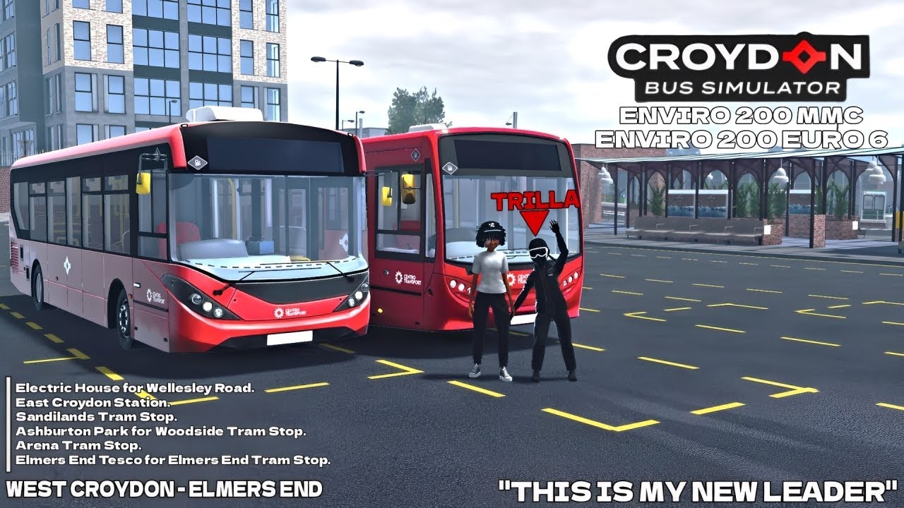 Roblox Croydon | Tram Replacement | West Croydon to Elmer's End | Enviro 200 MMC & Enviro 200 EURO 6