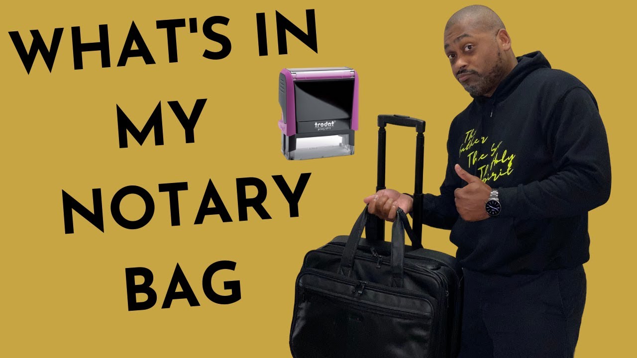 What’s in My Notary Bag?? YouTube