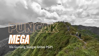 Cuaca cerah di tektok Gunung SANGAR | Puncak MEGA | Gunung PUNTANG lintas via PGPI kebun kopi Wangun