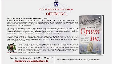 Opium Inc. - Book discussion with Thomas Manuel, 2...