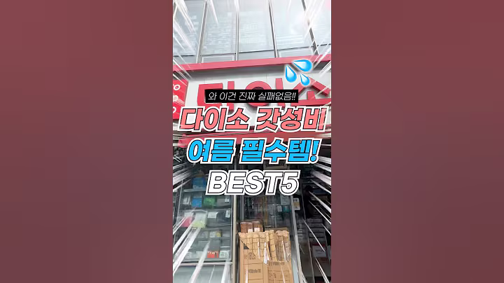 진짜 실패없음! 다이소 갓성비 여름 필수템 5가지