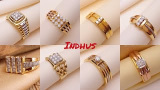 Beautiful Gold And Diamond Rings For Men With Weight And Price || INDHUS