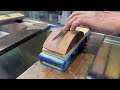 Razorsharp Exclusive Sharpening Lesson 101 - Concave grinding on Single Bevel Knives w/Sanding block