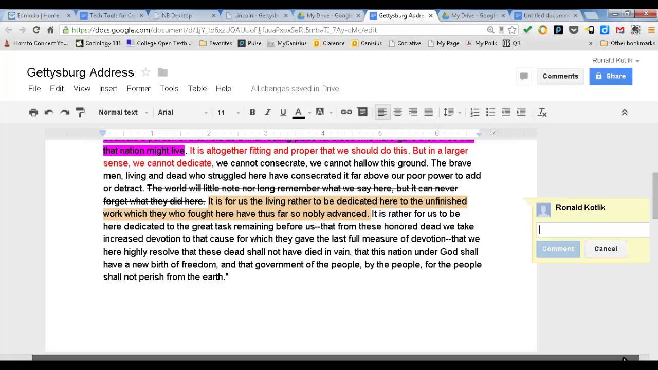 close reading 02 word google docs youtube
