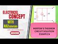 NORTON'S THEOREM CIRCUIT SOLUTION EX4#dccircuits#norton'stheorem#superpositiontheorem