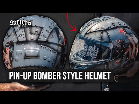 Unique Custom Airbrushed Motorbike Helmets that will blow you away