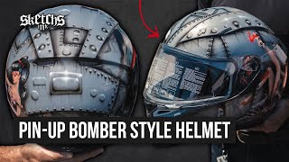 Bombs Away - Full Face Helmet Custom Airbrushing