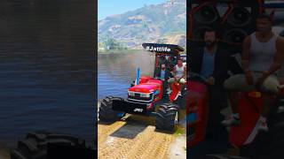 MICHAEL & HIS FRIEND GO FOR OFFROADING & HELPED A TRACTOR OWNER #shortsvideo #gta5 screenshot 3