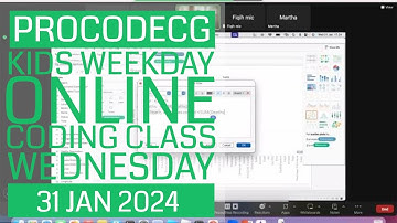 ProCodeCG Kids Weekday Coding Class - Wednesday - 31 Jan 2024