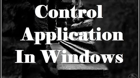 Disable Programs Running in Background in Windows 7
