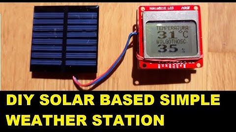 DIY Solar powered weather station ( Temperature & Humidity ) from 5 components (ATTINY/ARDUINO)