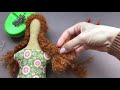 Прическа для кухонной куклы Тильды #2 | Making a hairstyle for Tilda's kitchen doll