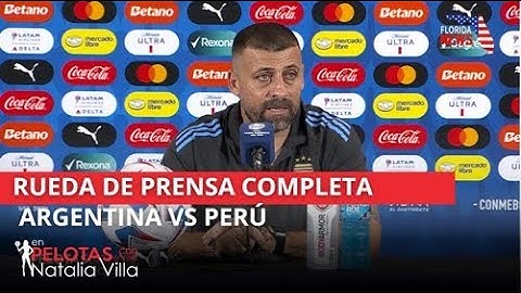 ELIMINACION de Perù Copa America, RUEDA DE PRENSA