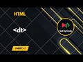 HTML | dt tag | Basic Code | 2025