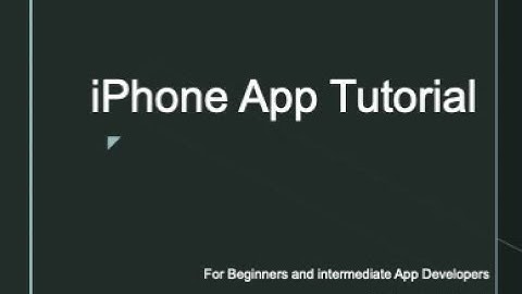 iPhone App Tutorial (Book Tracker) -  Video 1