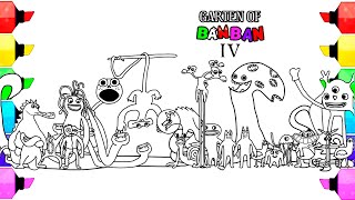 Garten of Banban 4 หน้าสีใหม่ / วิธีระบายสีสัตว์ประหลาดใหม่ทั้งหมดจากตัวอย่างทีเซอร์ NEW FOURTH