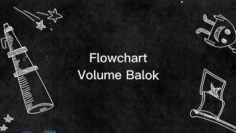 FLOWGORITHM || Volume Balok