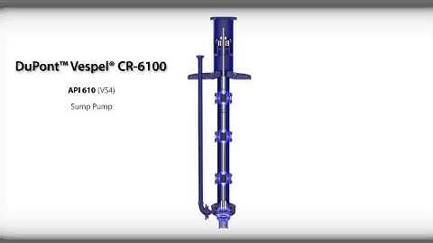DuPont™ Vespel® CR-6100 Wear Rings in API610 (VS4)Vertical Sump Pump