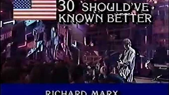 Richard Marx - Should've Know Better - live 1987 Richard Marx - Should've Know Better - live 1987