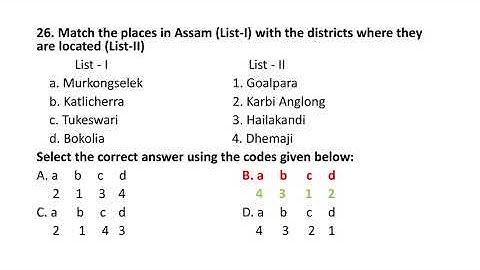 APSC Prelims 2022 GS I Solved Paper Part 1