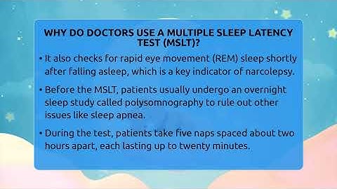 Why Do Doctors Use A Multiple Sleep Latency Test (MSLT)? - Sleep Apnea Support Network