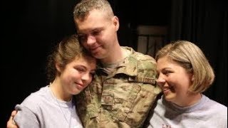 air force dad surprises daughter with early return from afghanistan