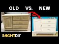 Extreme Dresser Makeover: From Eek to Coastal Chic!  |  How to Fix an Old Broken Dresser